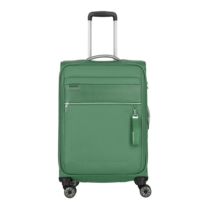 Travelite Miigo 4 Wheel Trolley M Expandable Green 3 Travelite Miigo 4 Wheel Trolley M Expandable Green