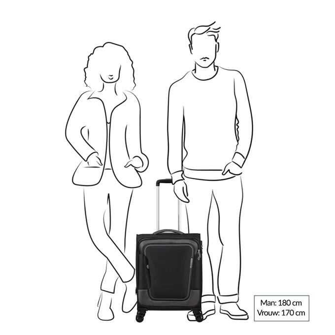 American Tourister Pulsonic Spinner 55 EXP Sunset Yellow 4 American Tourister Pulsonic Spinner 55 EXP Sunset Yellow - Afbeelding 2