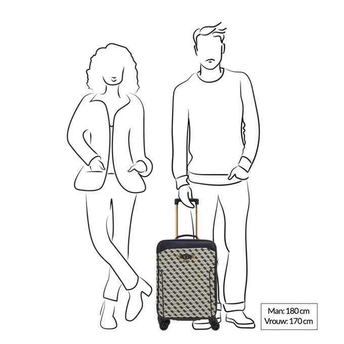 Guess Izzy 18 In 8-Wheeler Navy Logo 4 Guess Izzy 18 In 8-Wheeler Navy Logo - Afbeelding 2