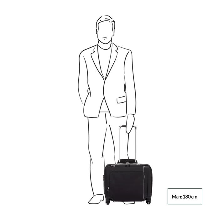 Tumi Arrivé Compact 4 Wheel Briefcase Black 4 Tumi Arrivé Compact 4 Wheel Briefcase Black - Afbeelding 2