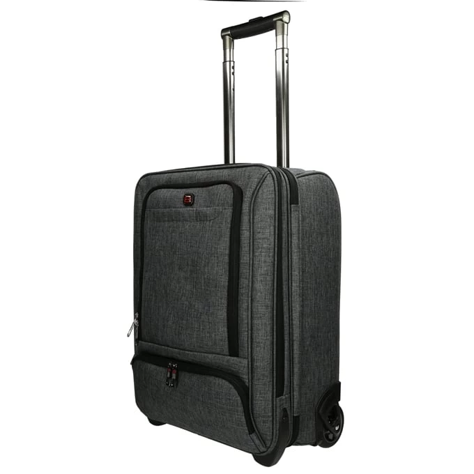 Enrico Benetti Frankfurt Laptop Trolley 17'' Grey 4 Enrico Benetti Frankfurt Laptop Trolley 17'' Grey - Afbeelding 2