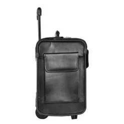Dermata Business Leather Pilottrolley Zwart -Mode Bagagewinkel image 1686
