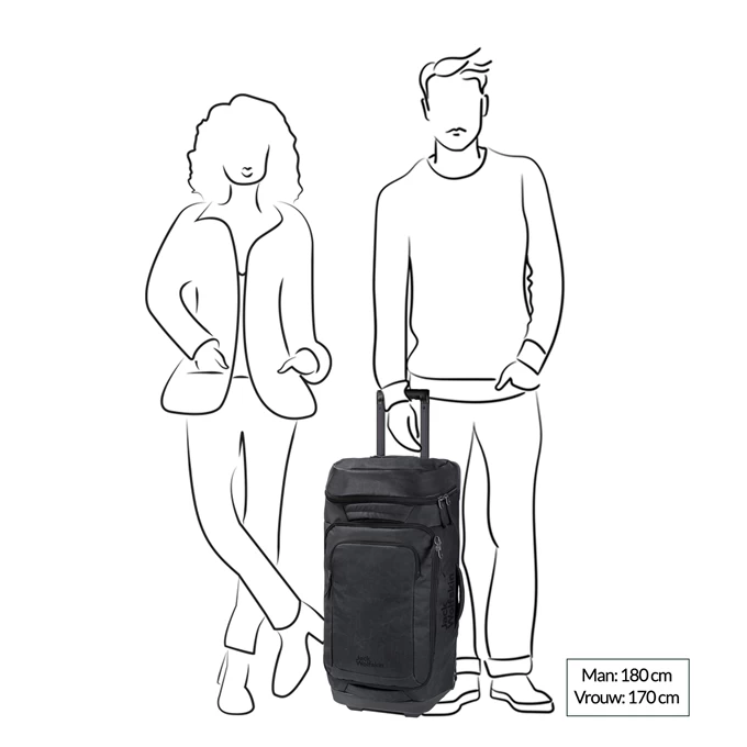 Jack Wolfskin Traveltopia Wheeler 80 Phantom 4 Jack Wolfskin Traveltopia Wheeler 80 Phantom - Afbeelding 2