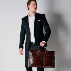 Piquadro Blue Square Duffel Bag Brown 9 Piquadro Blue Square Duffel Bag Brown -Mode Bagagewinkel image 2843