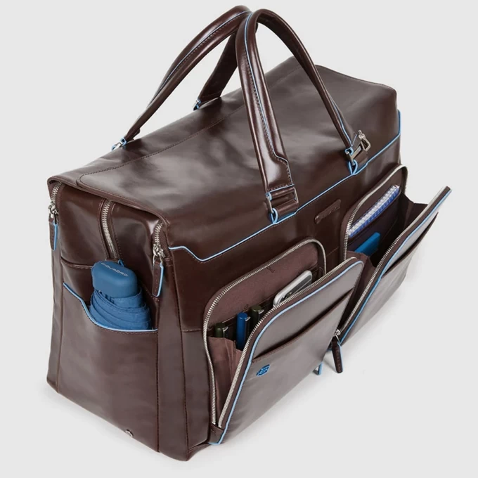 Piquadro Blue Square Duffel Bag Brown 6 Piquadro Blue Square Duffel Bag Brown - Afbeelding 4