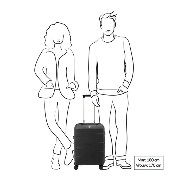 Roncato Box Sport 2.0 Trolley 55 Nero 4 Roncato Box Sport 2.0 Trolley 55 Nero - Afbeelding 2