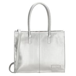 Zebra Trends Linne Handtas Zilver