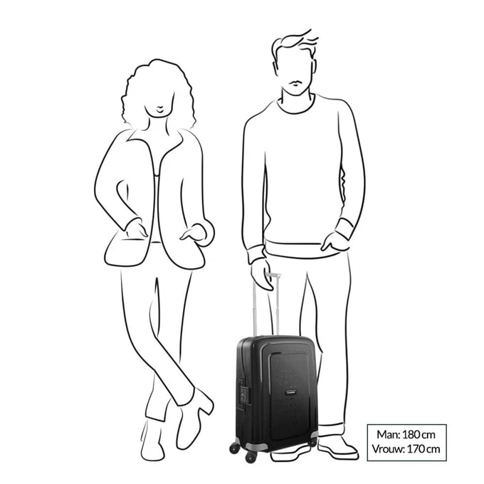 Samsonite S'Cure Spinner 55 Dark Blue 4 Samsonite S'Cure Spinner 55 Dark Blue - Afbeelding 2