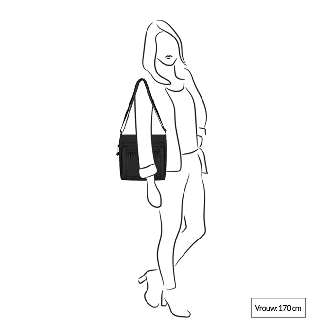 Hedgren Inner City Orva Schoudertas Creased Black 4 Hedgren Inner City Orva Schoudertas Creased Black - Afbeelding 2