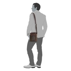 Leonhard Heyden Salisbury Messenger Bag S Brown -Mode Bagagewinkel image 4514