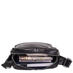 Leonhard Heyden Cambridge Shoulderbag S Black -Mode Bagagewinkel image 4636