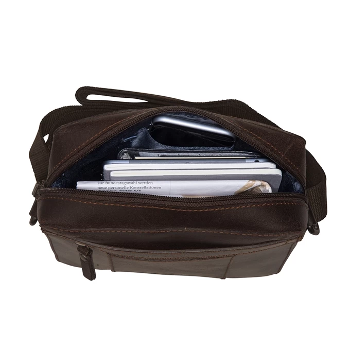 Leonhard Heyden Dakota Messenger Bag XS Brown 5 Leonhard Heyden Dakota Messenger Bag XS Brown - Afbeelding 3