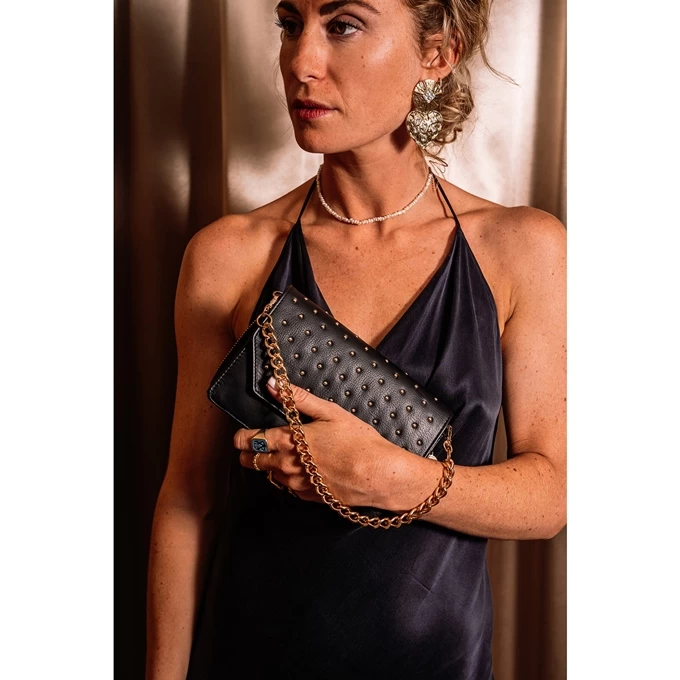 MÔSZ Kris Crossbody Phonebag Studs Black 4 MÔSZ Kris Crossbody Phonebag Studs Black - Afbeelding 2