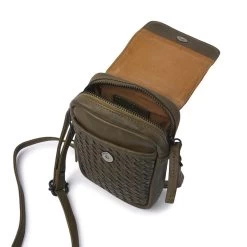 DR Amsterdam Tampa Braided Schoudertas Olive -Mode Bagagewinkel image 4996