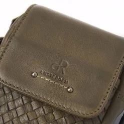 DR Amsterdam Tampa Braided Schoudertas Olive -Mode Bagagewinkel image 4997