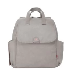 Babymel Robyn Convertible Backpack Faux Leather Pale Grey