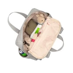 Babymel Robyn Convertible Backpack Faux Leather Pale Grey -Mode Bagagewinkel image 5297