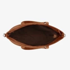 Mozz Momsbag Shopper Suede Cognac -Mode Bagagewinkel image 5435