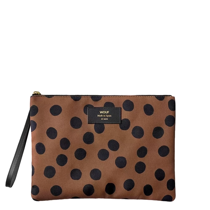 Wouf Dots XL Pouch Bag Camel 3 Wouf Dots XL Pouch Bag Camel