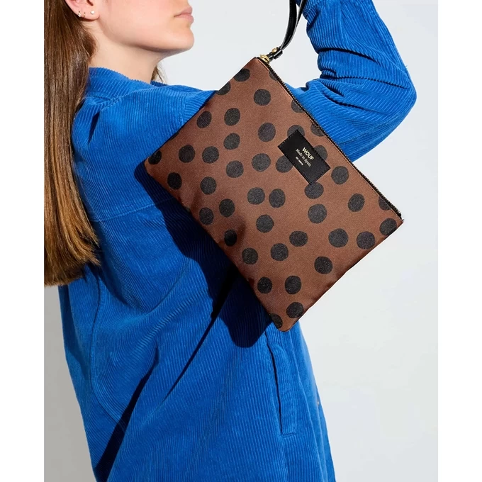 Wouf Dots XL Pouch Bag Camel 4 Wouf Dots XL Pouch Bag Camel - Afbeelding 2