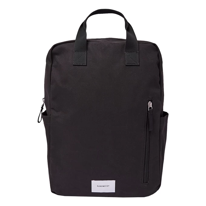 Sandqvist Knut Backpack II Black With Black Webbing 3 Sandqvist Knut Backpack II Black With Black Webbing