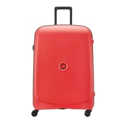 Delsey Belmont Plus 4 Wheel Trolley 76 Faded Red