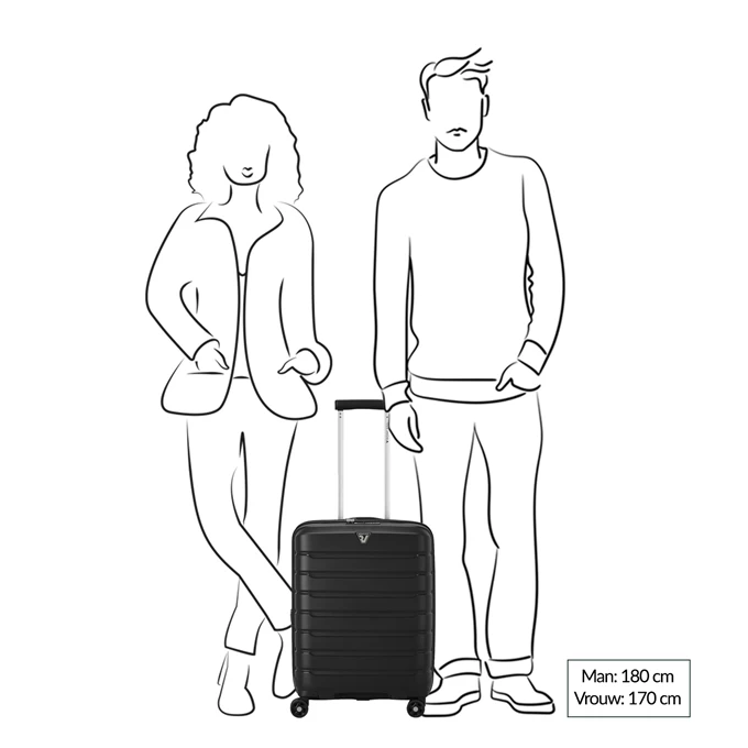 Roncato Butterfly Expandable Trolley 55 Azzurro Cielo 4 Roncato Butterfly Expandable Trolley 55 Azzurro Cielo - Afbeelding 2