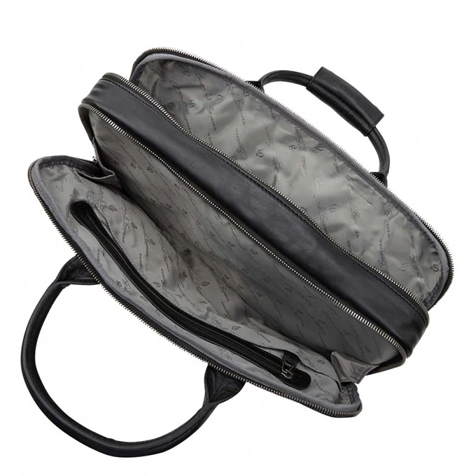 Castelijn & Beerens Firenze Business Laptoptas 15.6" 3 Vaks Zwart 6 Castelijn & Beerens Firenze Business Laptoptas 15.6" 3 Vaks Zwart - Afbeelding 4