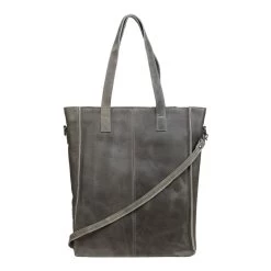 DSTRCT Raider Road Shopper Laptoptas 15,6" Leer Grijs 9 DSTRCT Raider Road Shopper Laptoptas 15,6" Leer Grijs -Mode Bagagewinkel image 8486