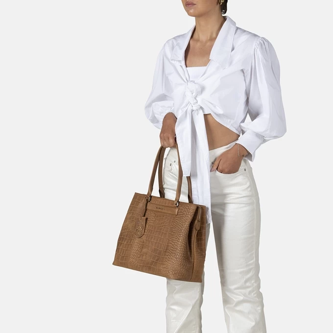 Burkely Casual Cayla Workbag 13.3" Fresh Cognac 4 Burkely Casual Cayla Workbag 13.3" Fresh Cognac - Afbeelding 2