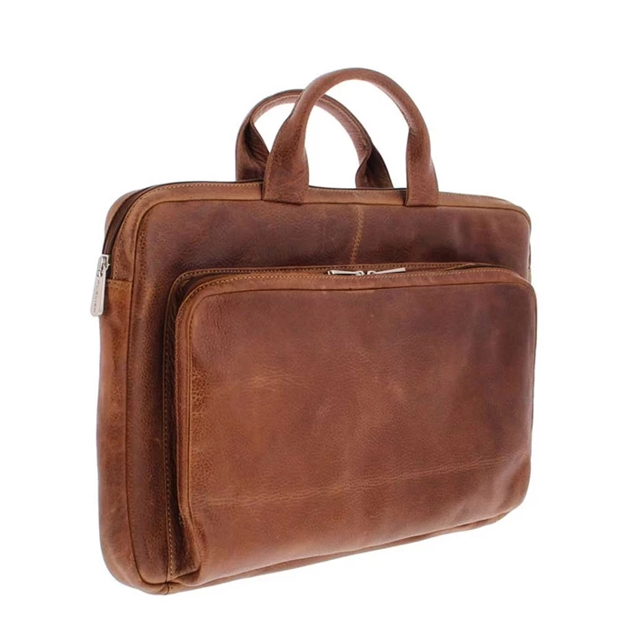 Plevier Urban Zuidas Laptop Sleeve 17.3" Cognac 5 Plevier Urban Zuidas Laptop Sleeve 17.3" Cognac - Afbeelding 3