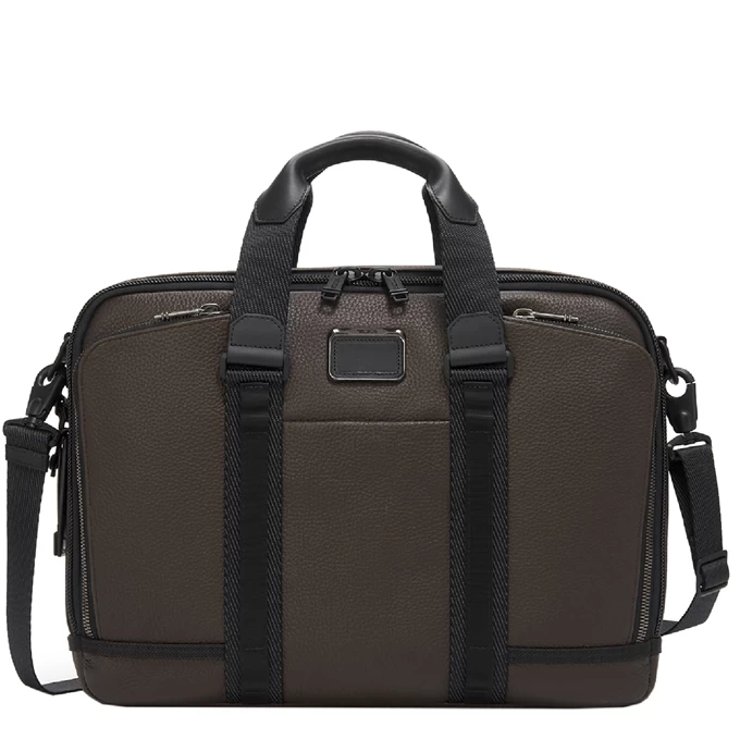 Tumi Alpha Bravo Albany Advanced Brief Dark Brown 3 Tumi Alpha Bravo Albany Advanced Brief Dark Brown