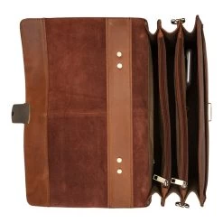 Burkely Vintage Dean Briefcase Cognac -Mode Bagagewinkel image 8744