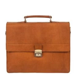 Burkely Vintage Dean Briefcase Cognac -Mode Bagagewinkel image 8747