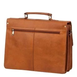Burkely Vintage Dean Briefcase Cognac -Mode Bagagewinkel image 8749