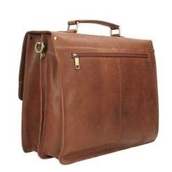 Burkely Scott Vintage Briefcase 2 Compartment Cognac -Mode Bagagewinkel image 8808