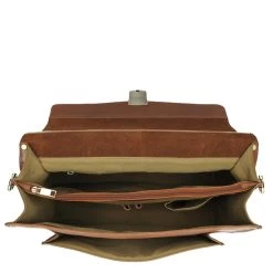 Burkely Scott Vintage Briefcase 2 Compartment Cognac -Mode Bagagewinkel image 8809