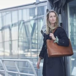 Plevier Amber Damestas 2 Vaks 15.6'' Cognac 12 Plevier Amber Damestas 2 Vaks 15.6'' Cognac -Mode Bagagewinkel image 8816